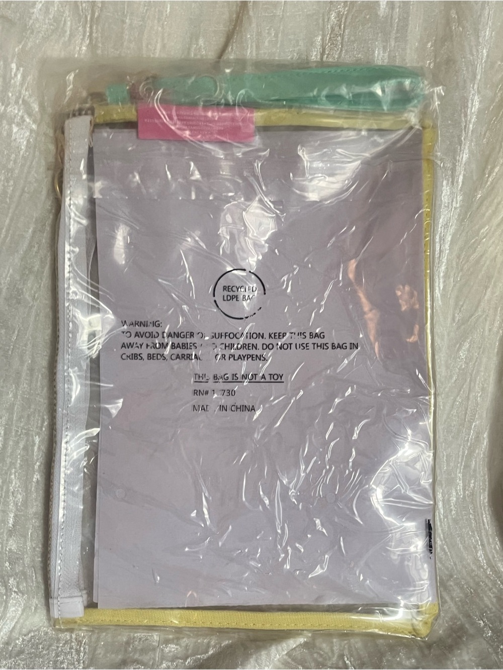 NWT Stoney Clover Lane x Target Clear Transparent Flat Top Zip Pouch